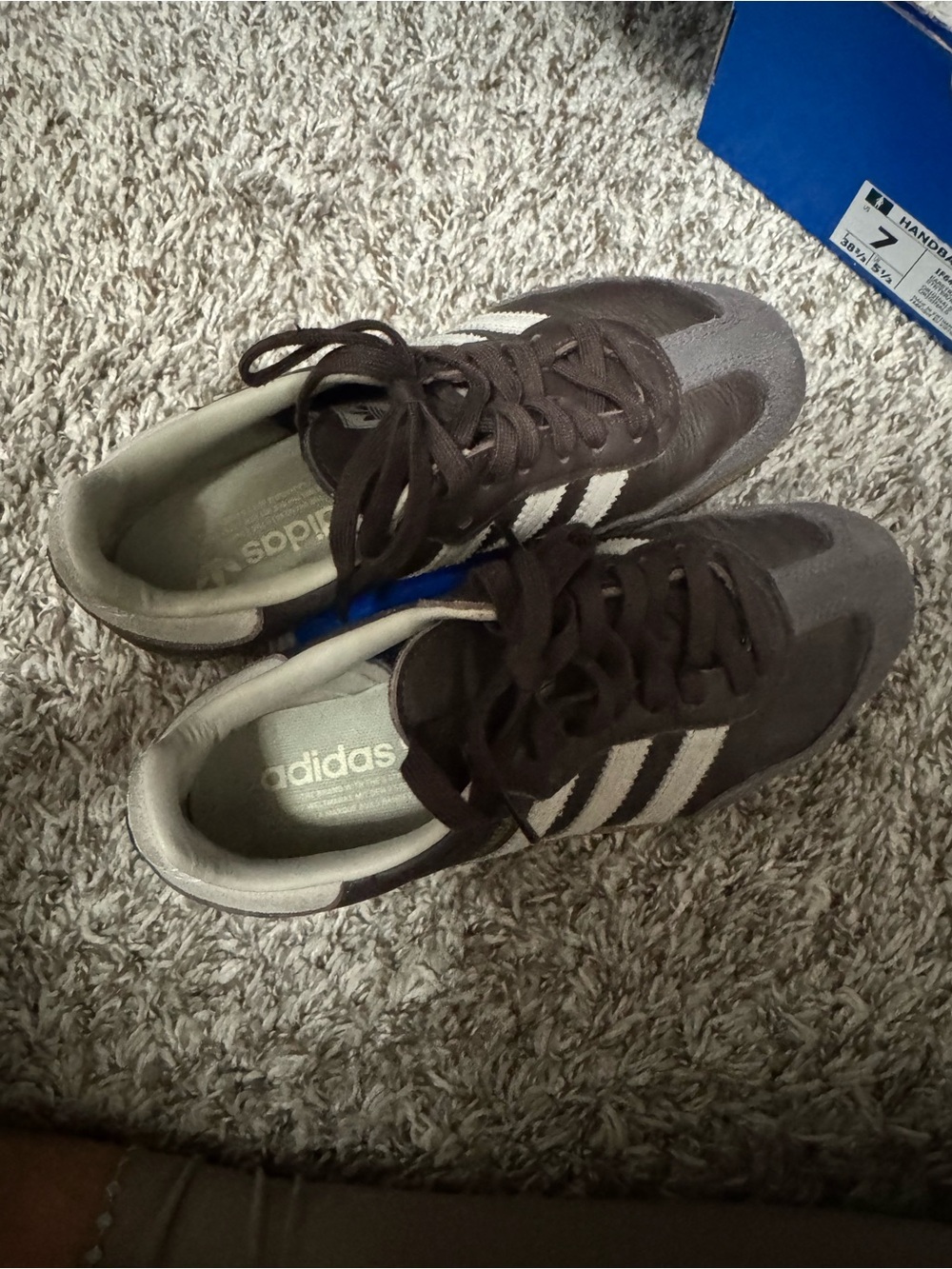 adidas Brown and White Low-Top Sneakers